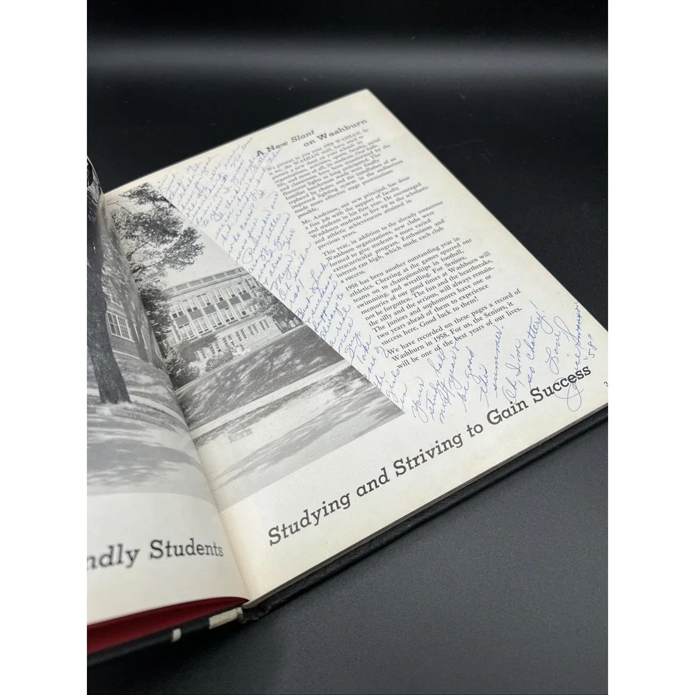 1958 Washburn High School Minneapolis MN‎ Wahian Yearbook Year Book Signed Jim